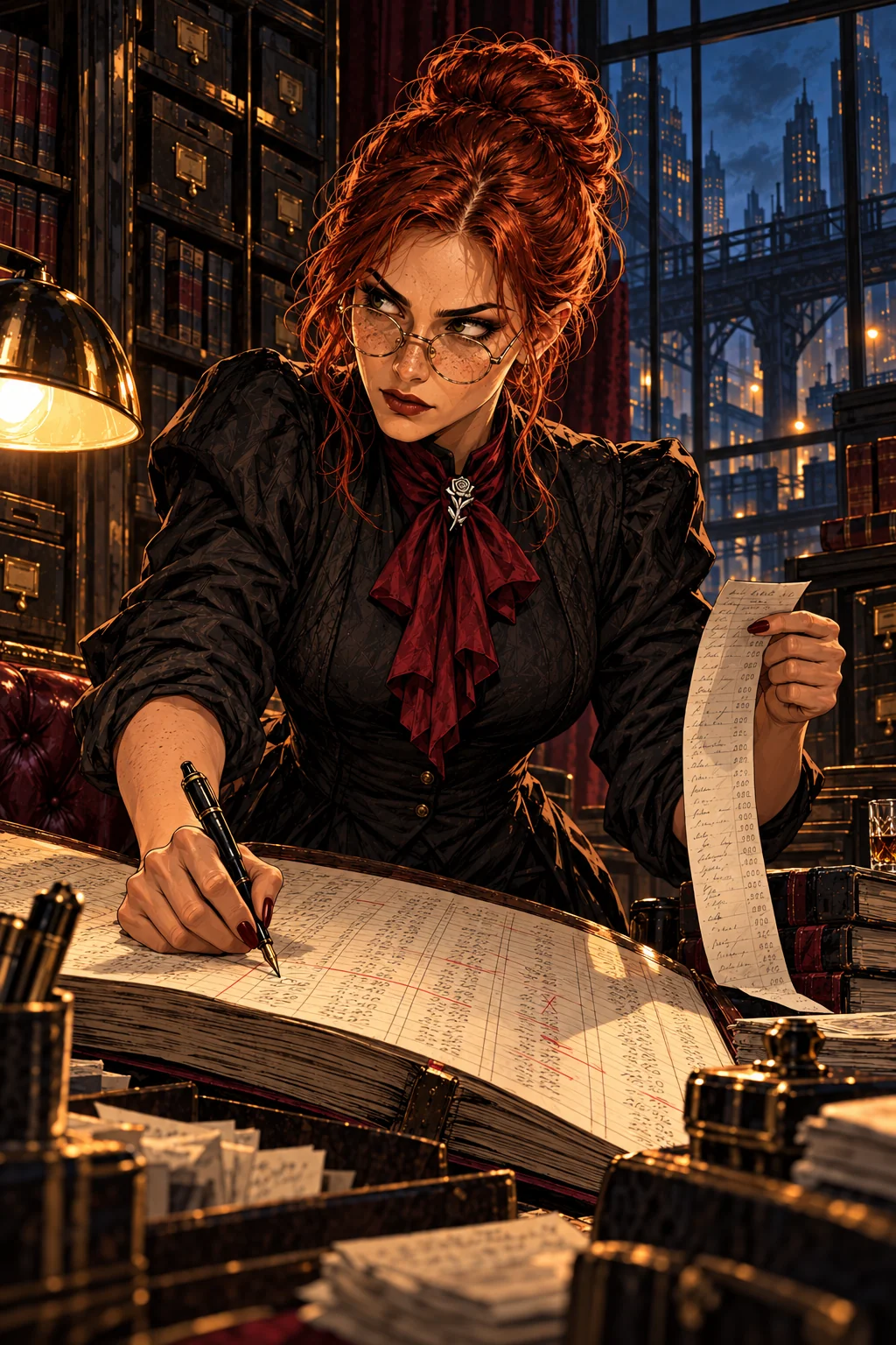 The painting of Eva the Bookkeeper
