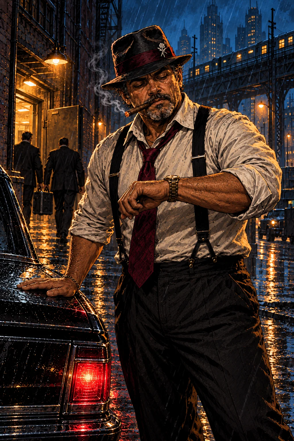 The painting of Tony Calvino, the Fixer