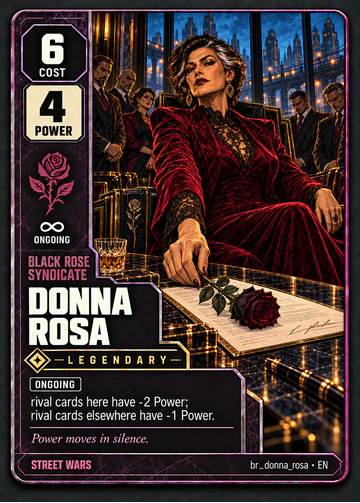 Donna Rosa card: cost 6, power 4