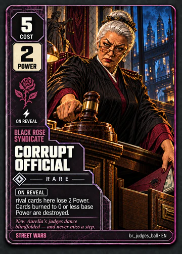 Corrupt Official card: cost 5, power 2