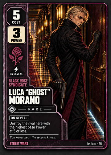 Luca "Ghost" Morano card: cost 5, power 3
