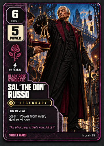 Sal "The Don" Russo card: cost 6, power 5
