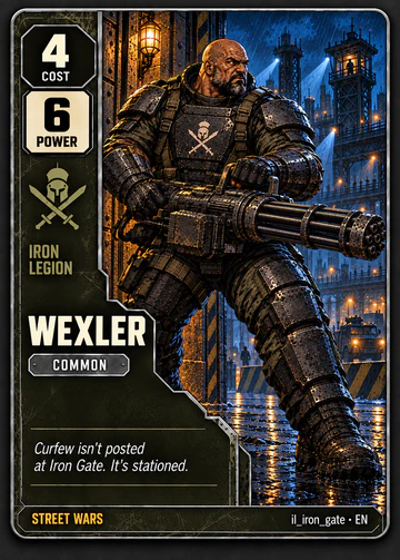 Wexler card: cost 4, power 6