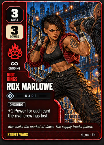 Rox Marlowe card: cost 3, power 3