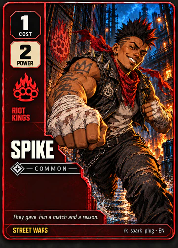 Spike card: cost 1, power 2