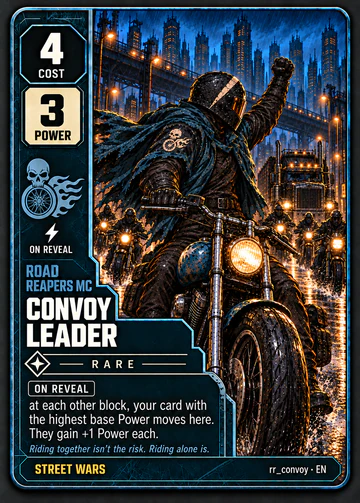 Convoy Leader card: cost 4, power 3