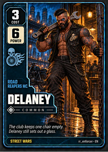 Delaney card: cost 3, power 6