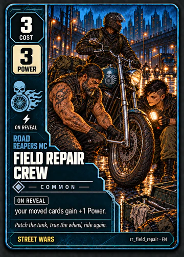 Field Repair Crew card: cost 3, power 3