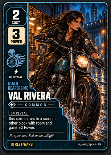 Val Rivera card: cost 2, power 3