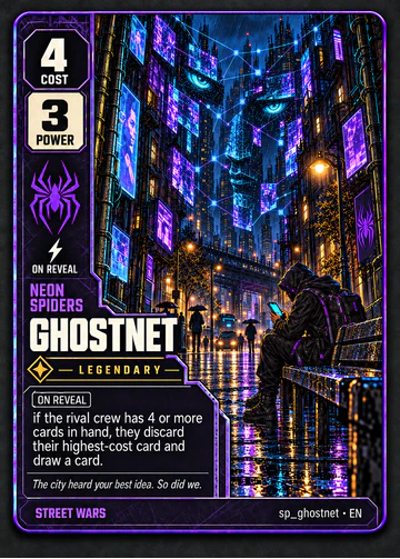 GHOSTNET card: cost 4, power 3