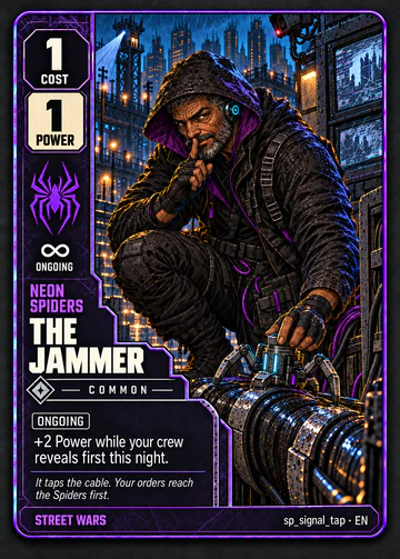 The Jammer card: cost 1, power 1