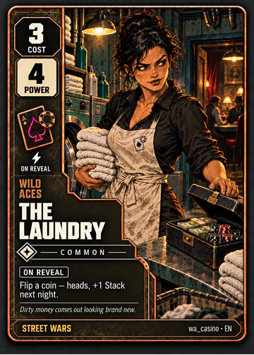 The Laundry card: cost 3, power 4