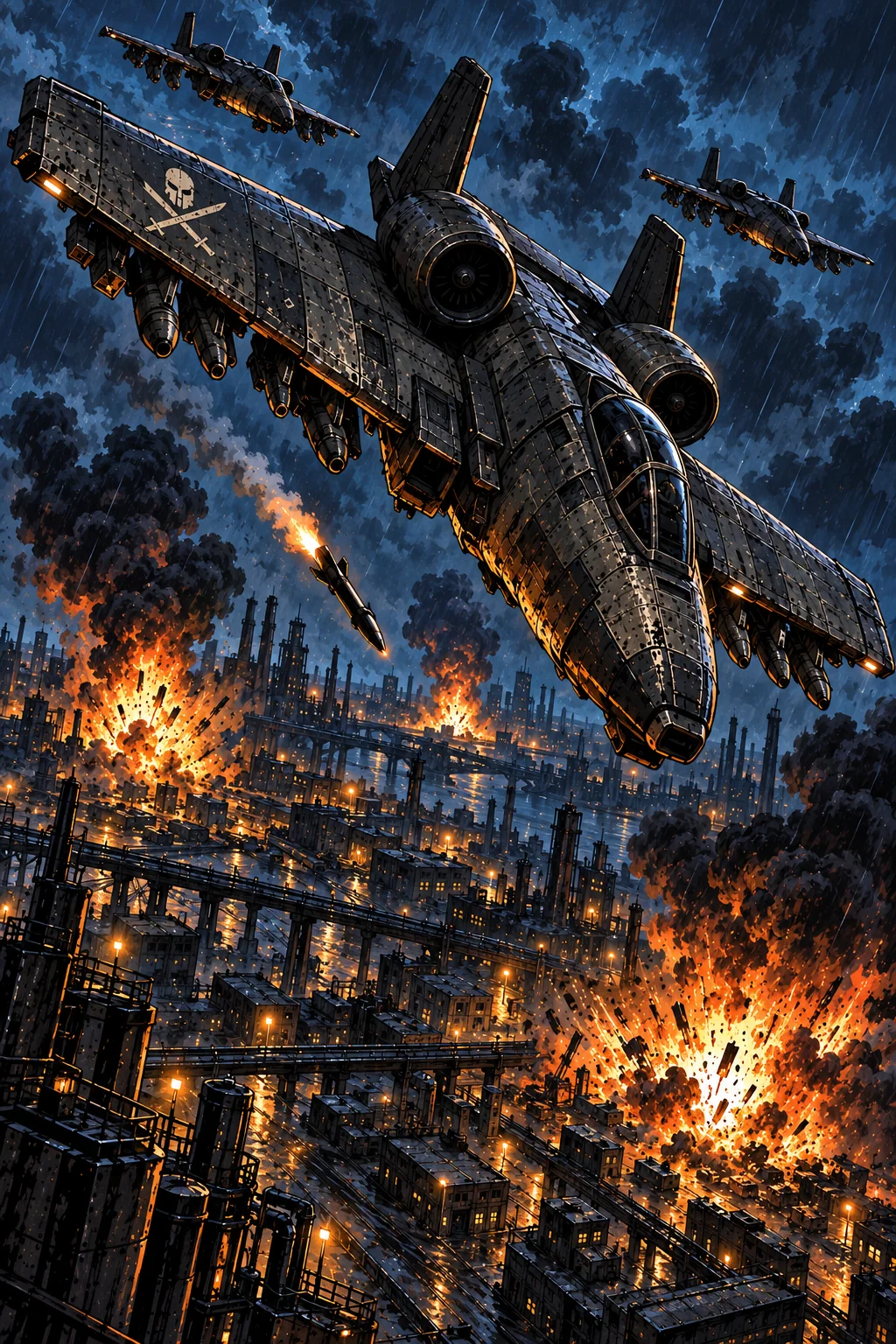 The painting of Airstrike