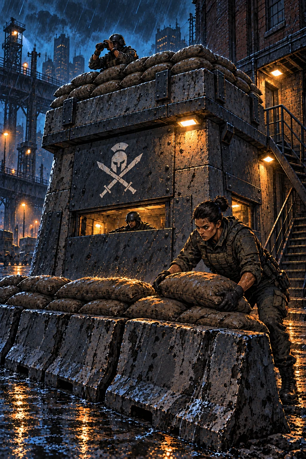 The painting of Fortified Position