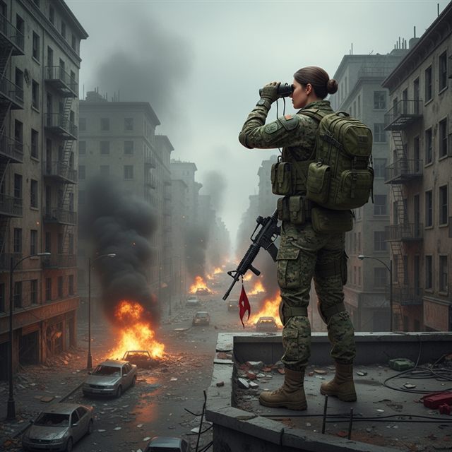 Cpl. Lena Voss — Street Wars card art