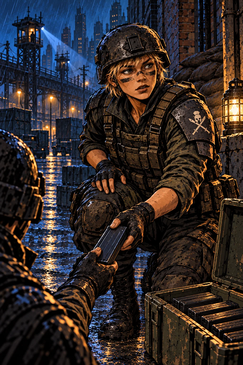 The painting of Cpl. Lena Voss