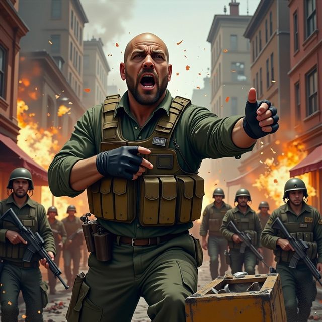 Sergeant Steel — Street Wars card art