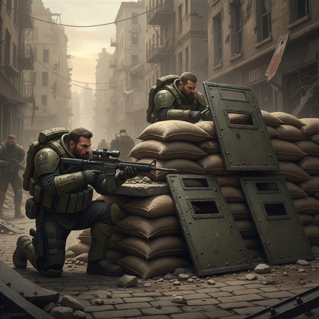 Entrenched Squad — Street Wars card art