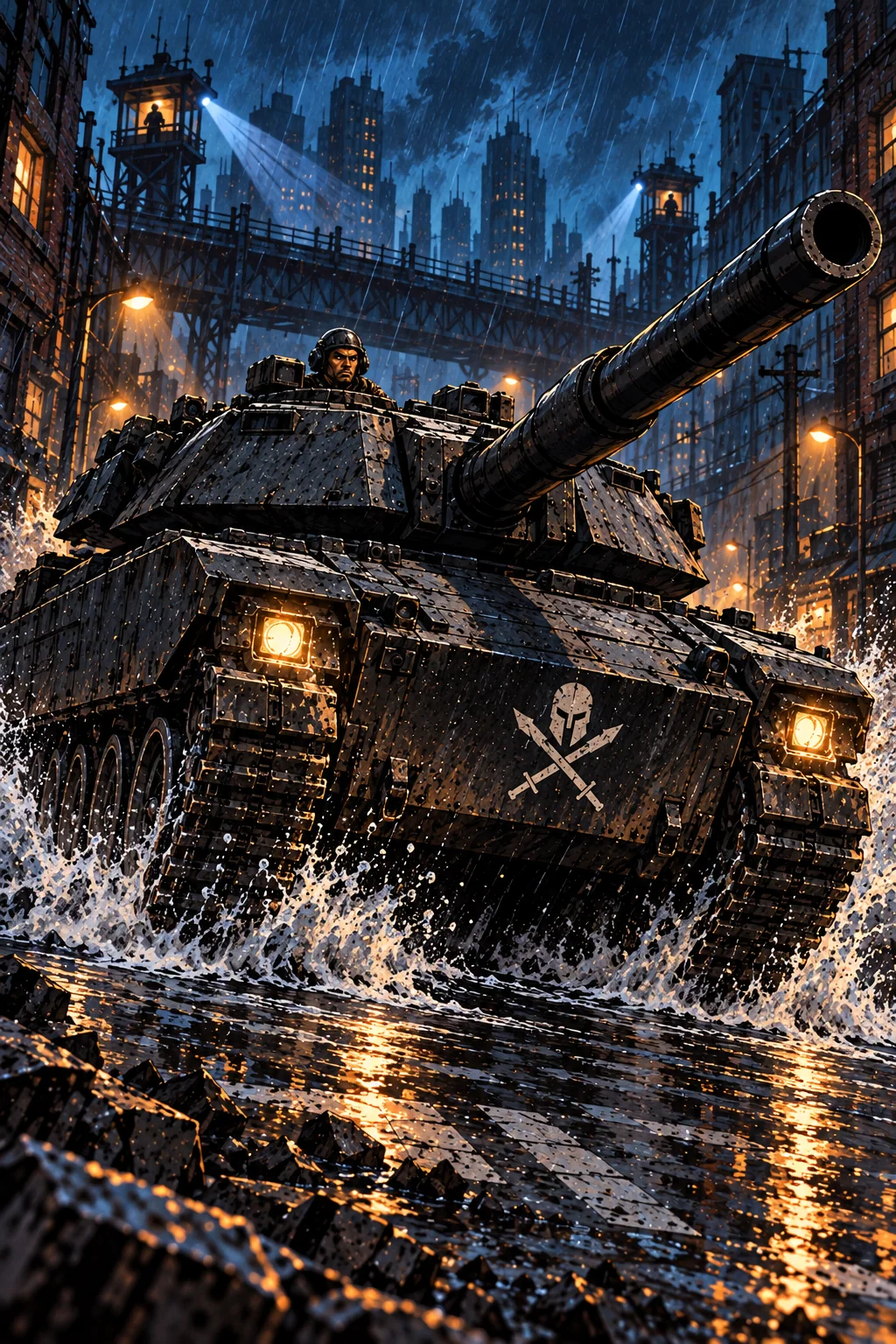 The painting of Main Battle Tank