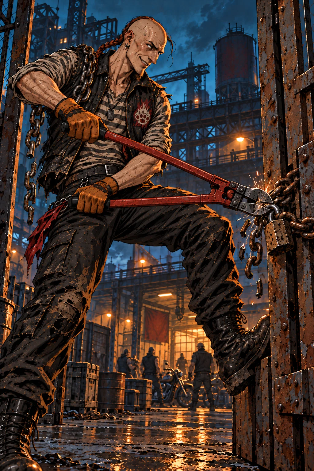 The painting of Jagger the Chainbreaker