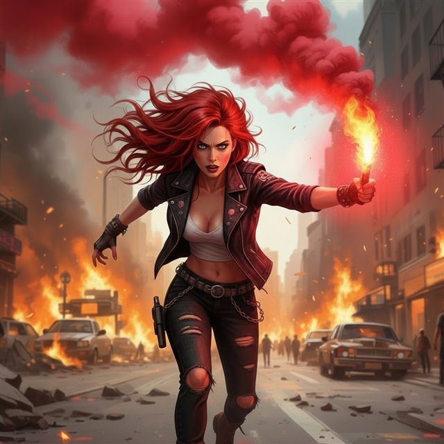 Tara Blaze — Street Wars card art