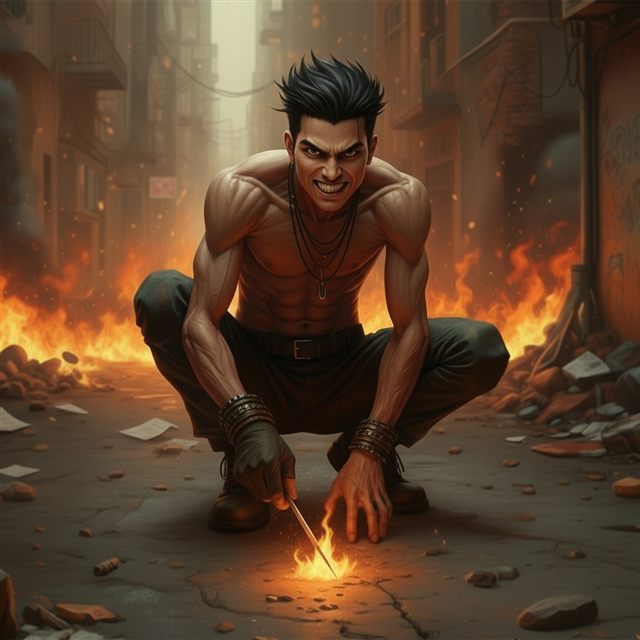 Cruz the Arsonist — Street Wars card art