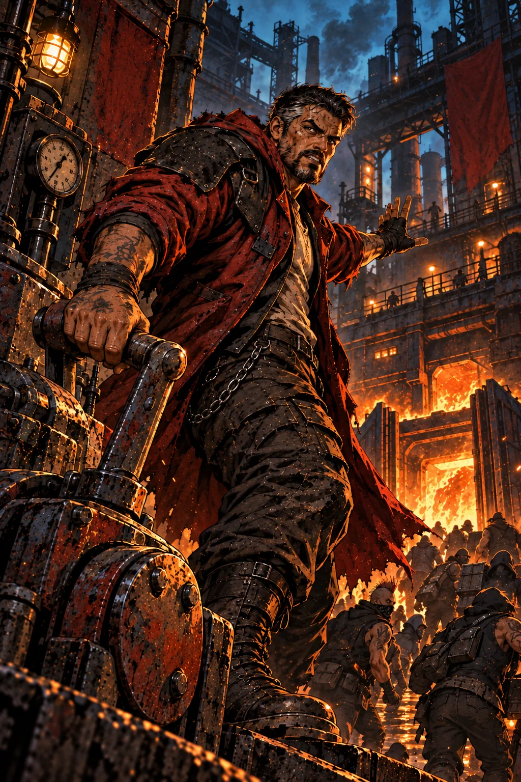The painting of Marcus "The Torch" Vega