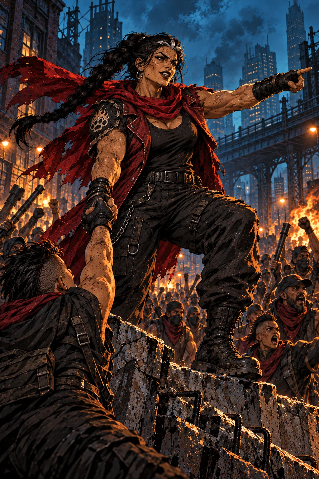 The painting of Vera, Crowd Boss
