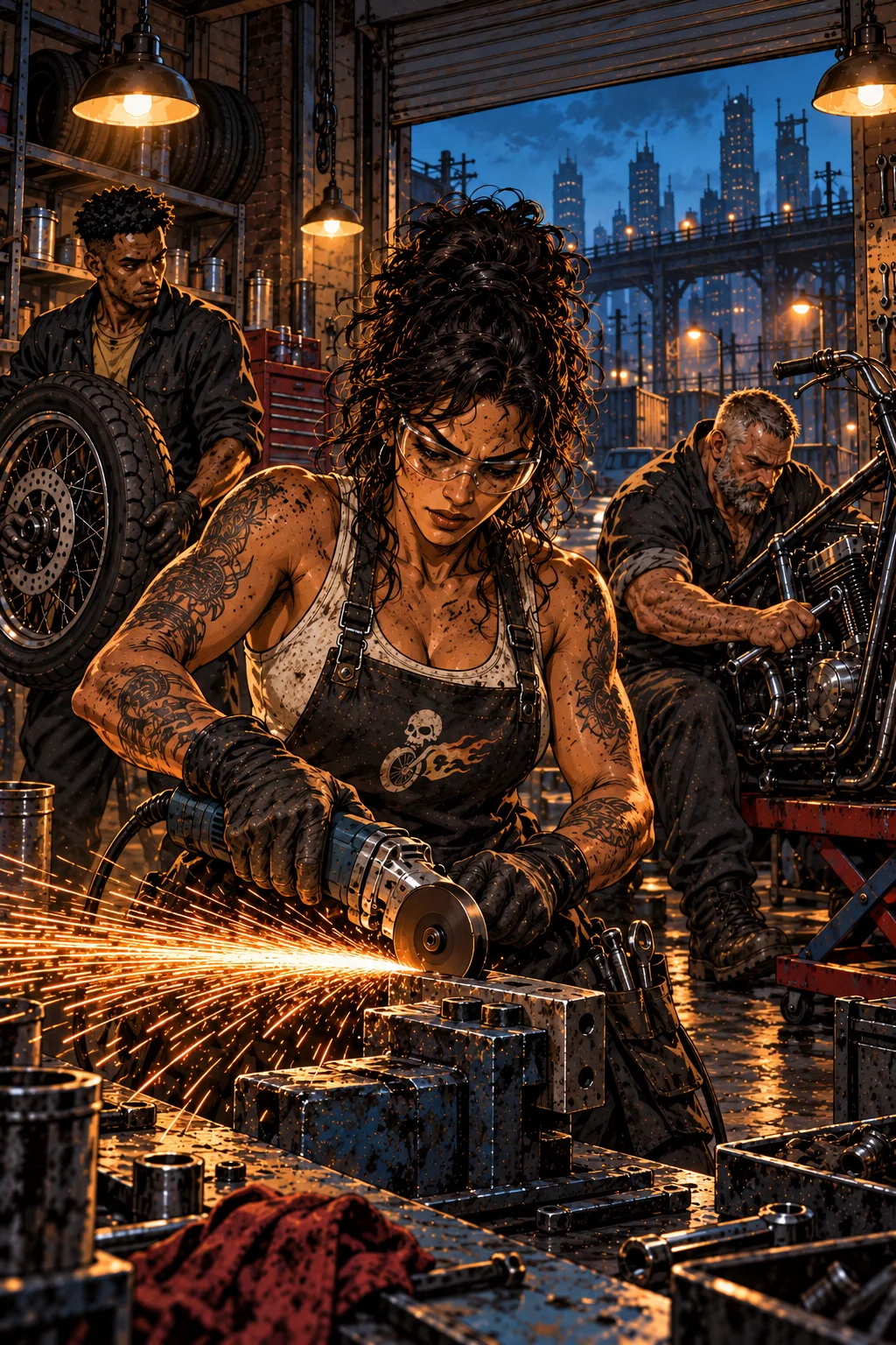 The painting of Chop Shop Crew