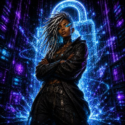 Nyx the Codebreaker — Street Wars card art