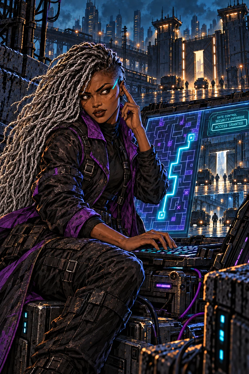The painting of Nyx the Codebreaker