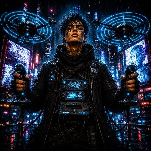 Julian "Signal" Reyes — Street Wars card art