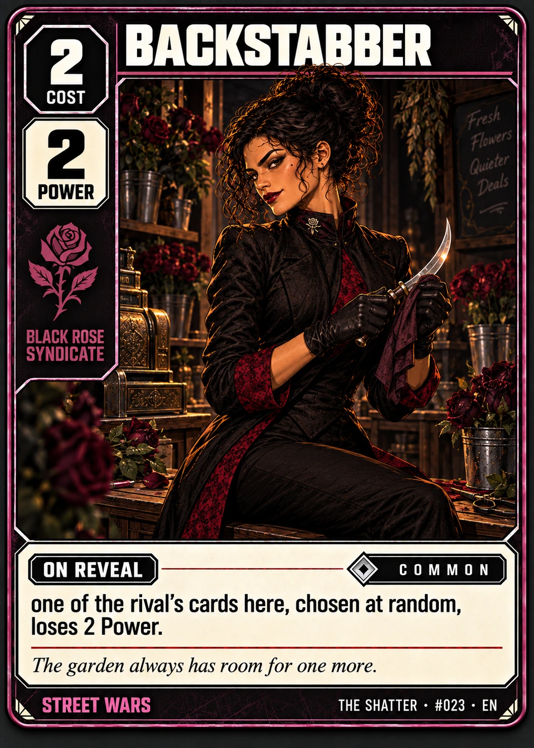 Backstabber, Obsidian edition