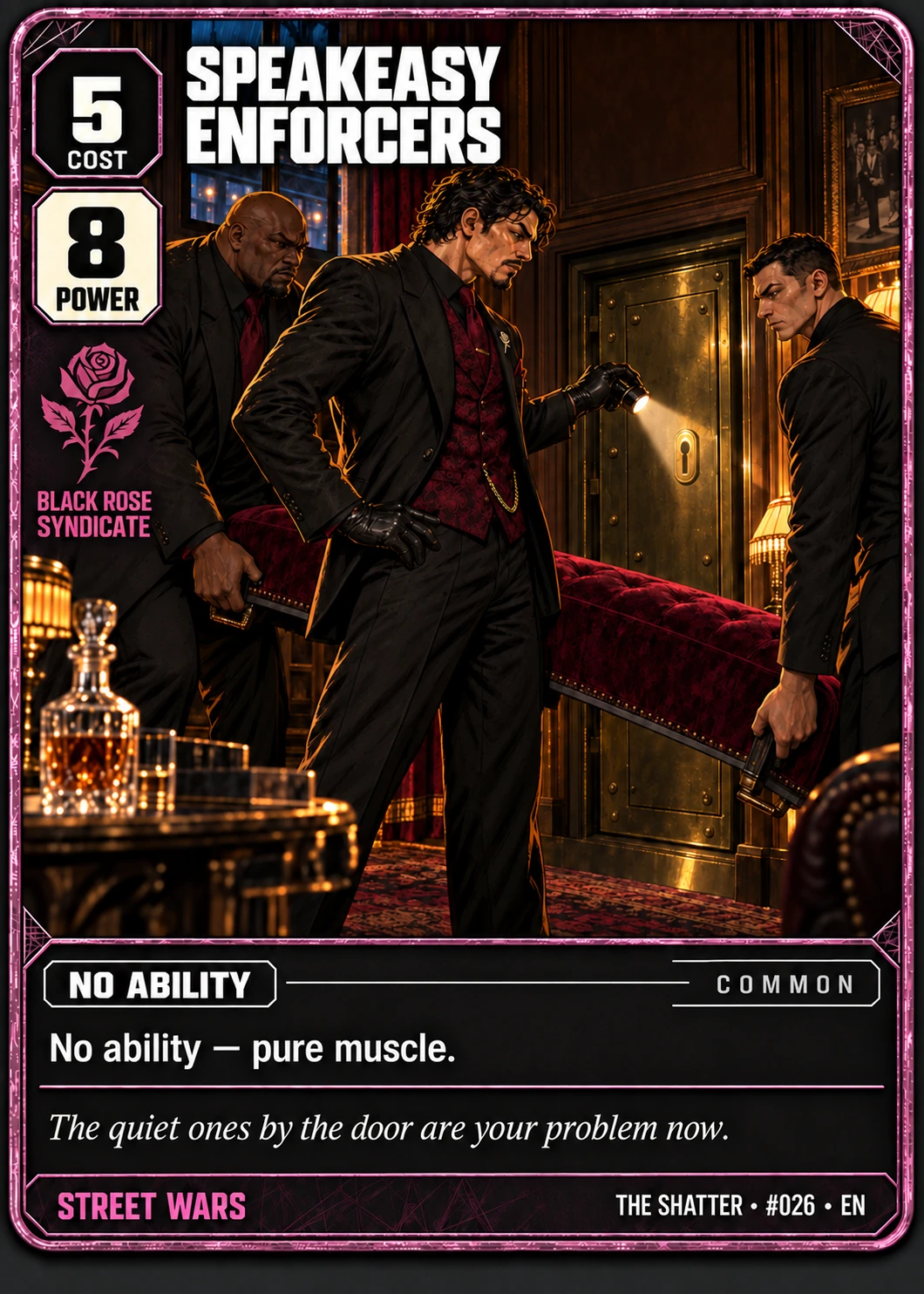 Speakeasy Enforcers, Cinematic edition
