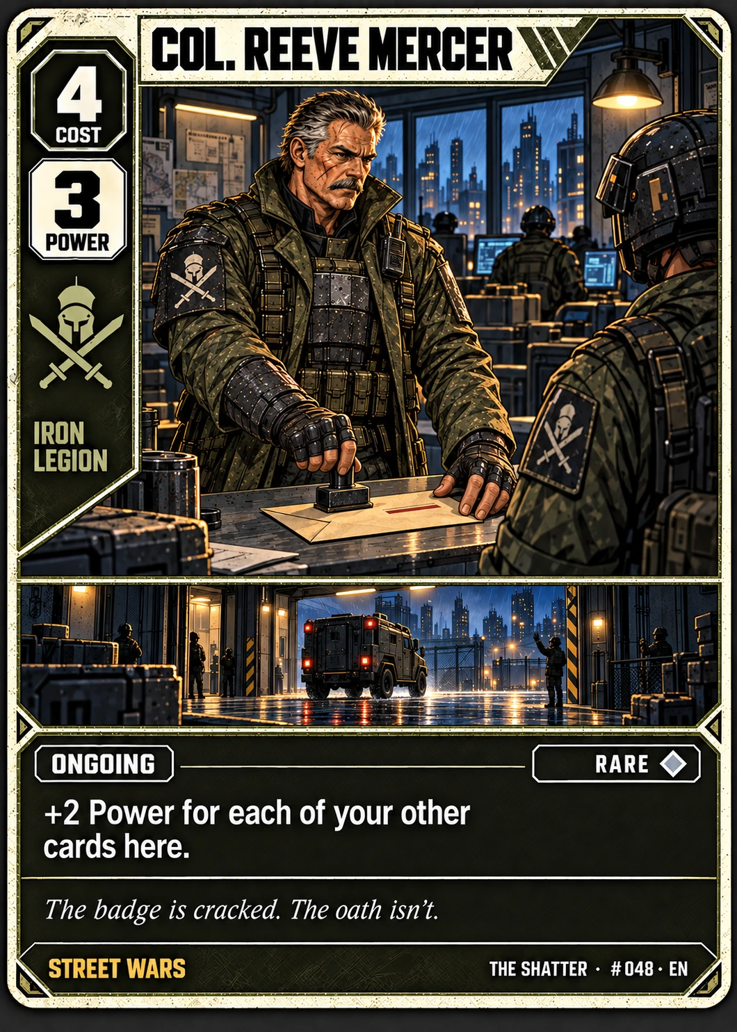 Col. Reeve Mercer, Streetprint edition