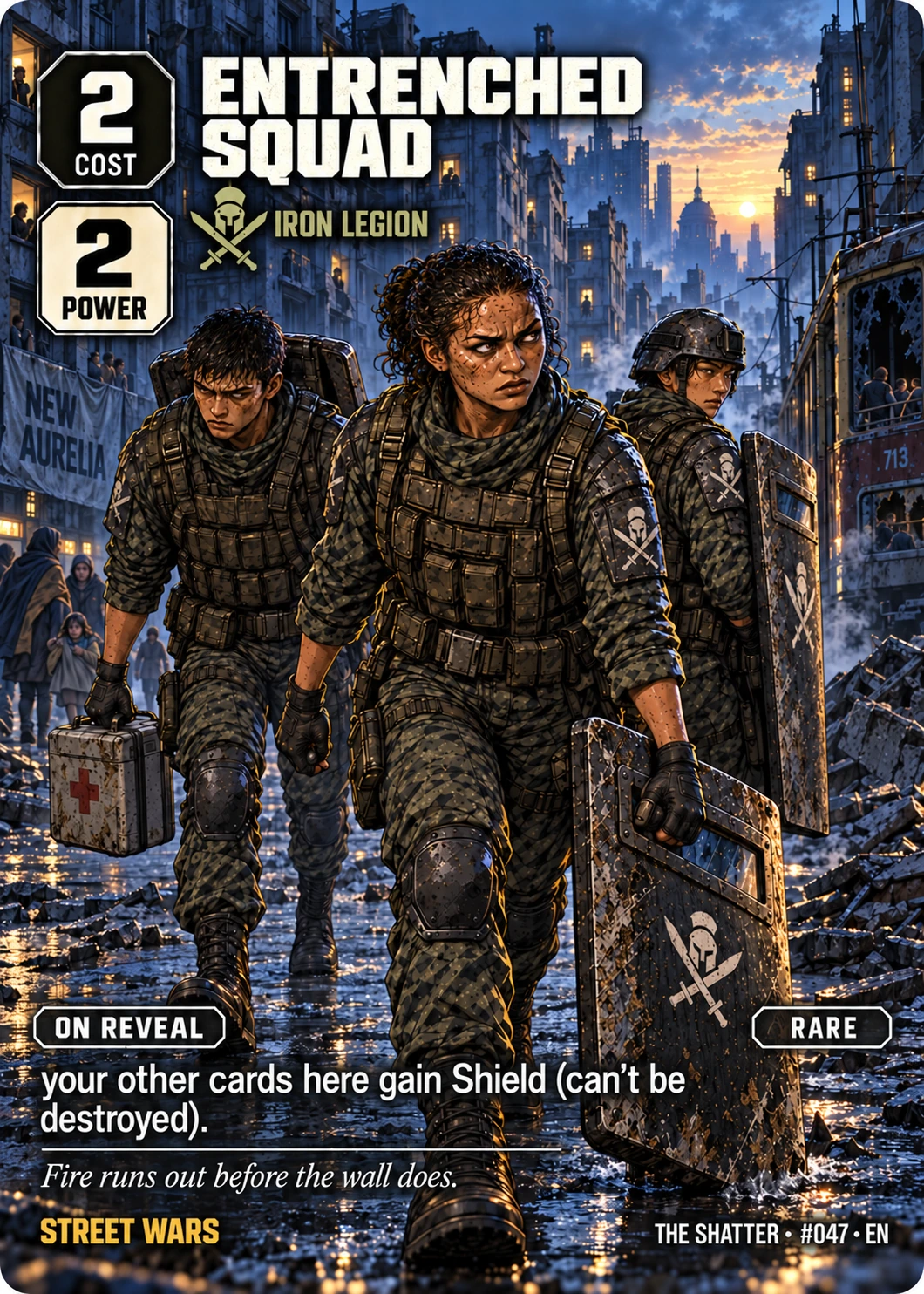 Entrenched Squad, Full Art edition