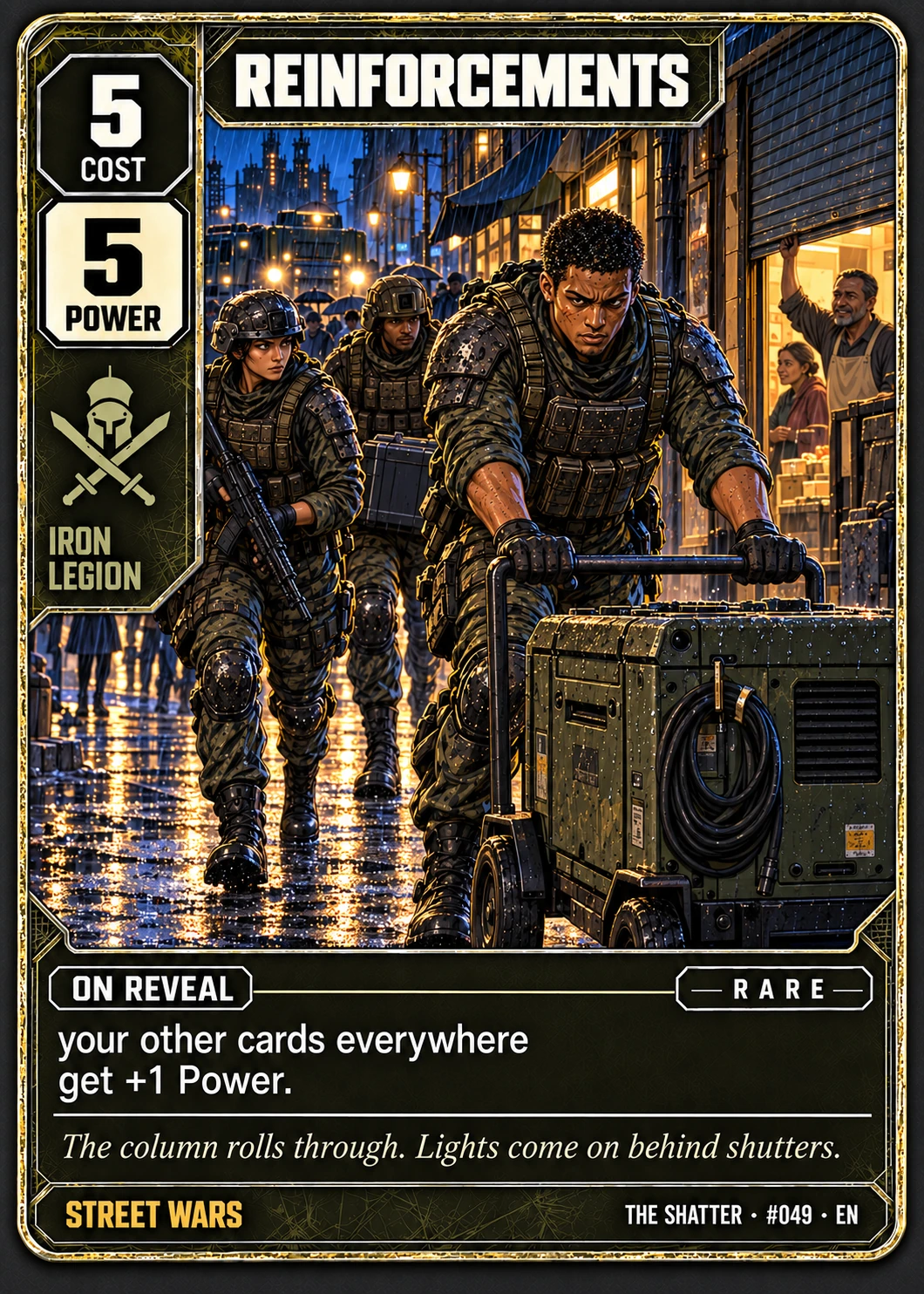 Reinforcements, Cinematic edition