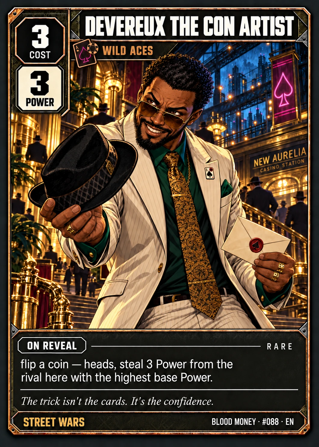 Devereux the Con Artist, Cinematic edition