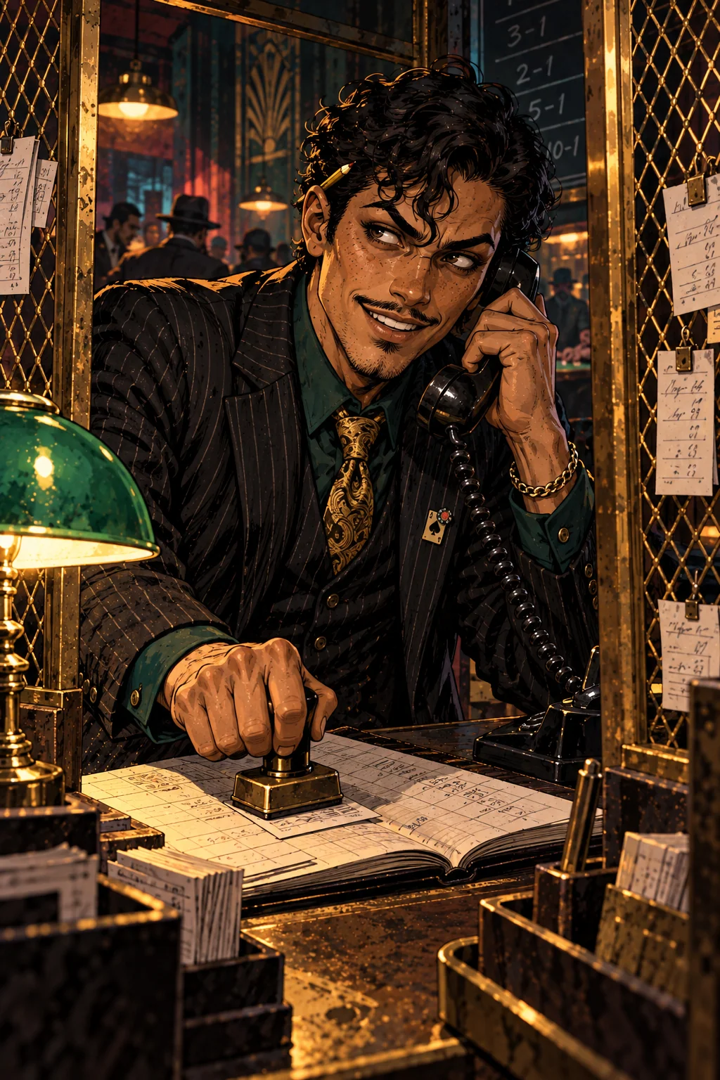 The painting of Chance the Bookie