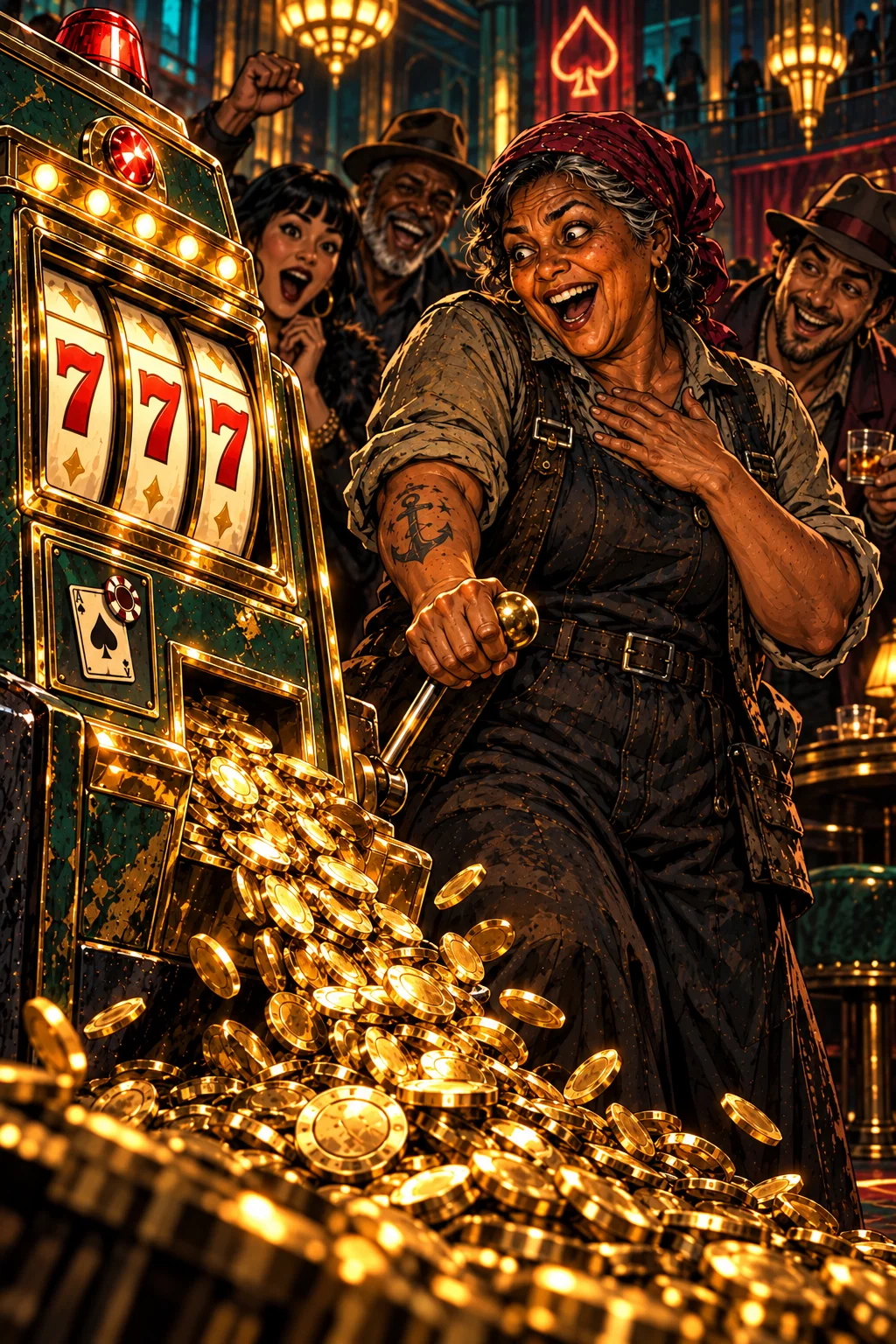 The painting of Jackpot Winner