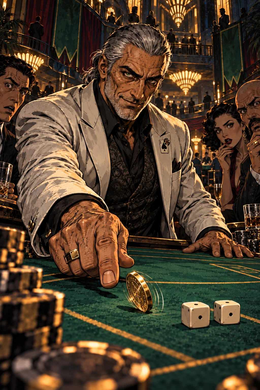 The painting of Vince "SnakeEyes" Leone
